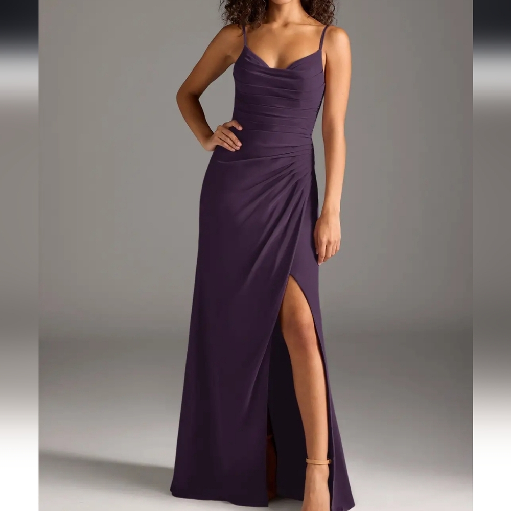 Elegant Purple Evening Gown or Bridesmaid Gown - PLUM - Used
